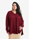 MANDARIN COLLAR OVERSIZED SHIRT