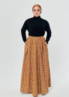 English Cotton Printed Maxi Skirt
