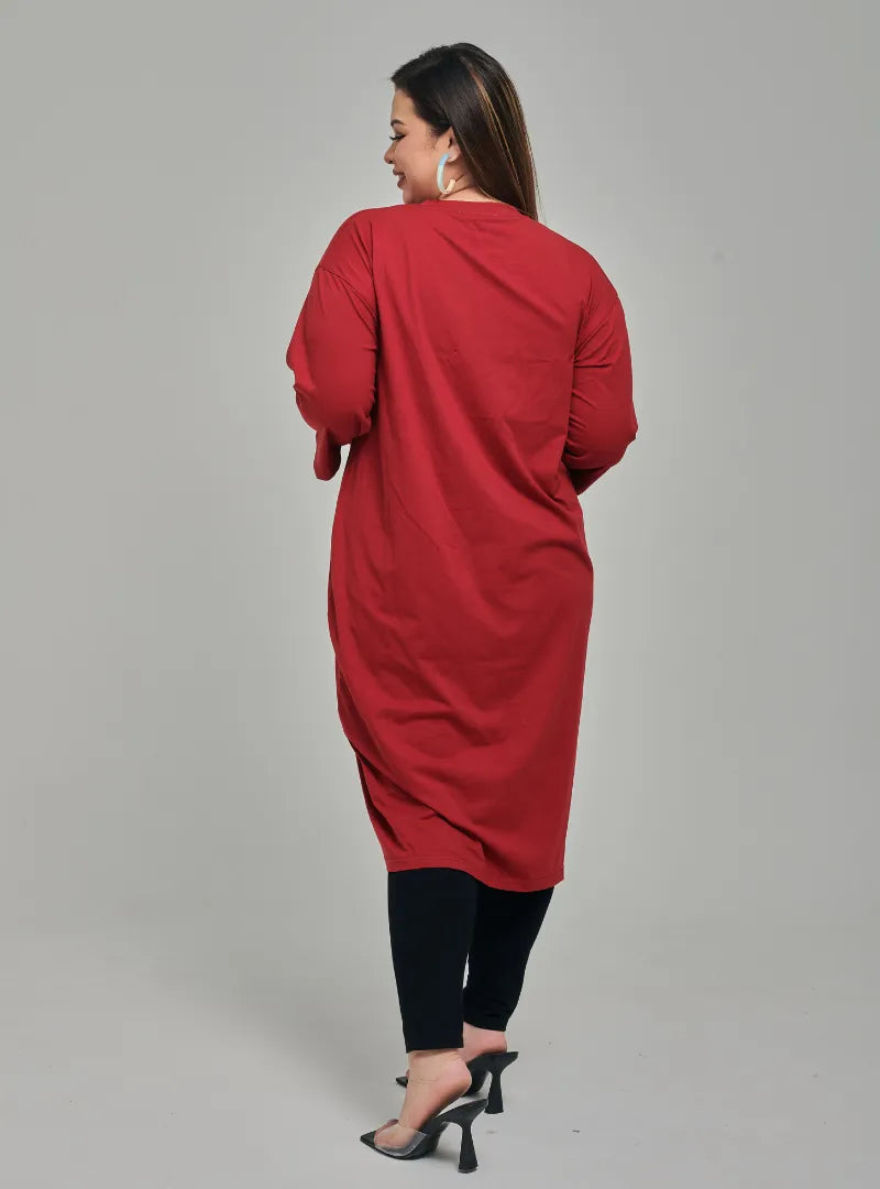 Smooth Cotton T-Shirt Dress – CURVA FABULOUS