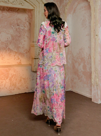 Leah Floral Ruffled Kurung Set