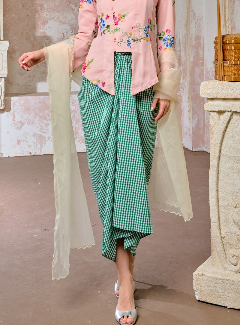 Amira Organza Selendang - Rice