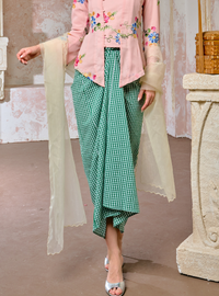 Amira Organza Selendang - Rice