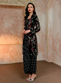 Manis Qifiyah Embroidered Lace Kebarung Top Only