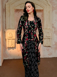 Manis Qifiyah Embroidered Lace Kebarung Top Only