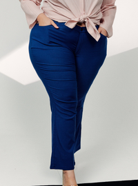 Ms Nadia Bootcut Trousers - Dark Blue