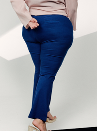Ms Nadia Bootcut Trousers - Dark Blue