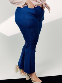 Ms Nadia Bootcut Trousers - Dark Blue