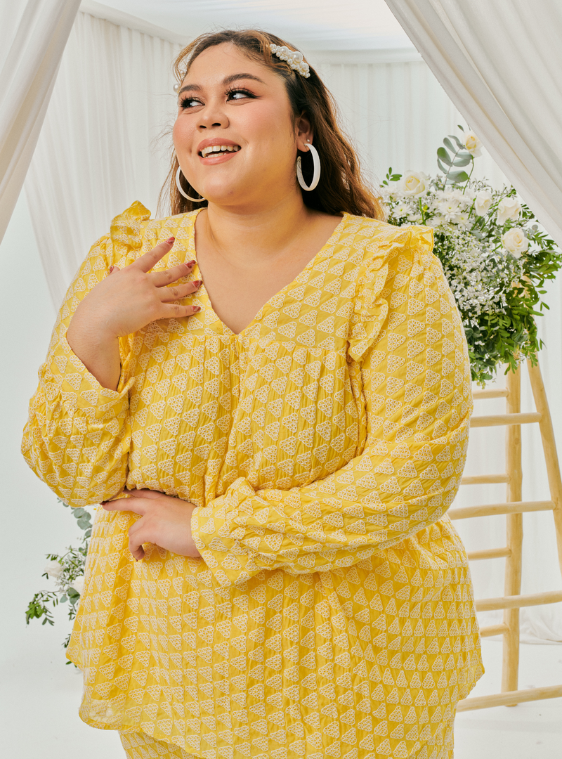 Tun Natasha Eyelet Top Only - Parmesan