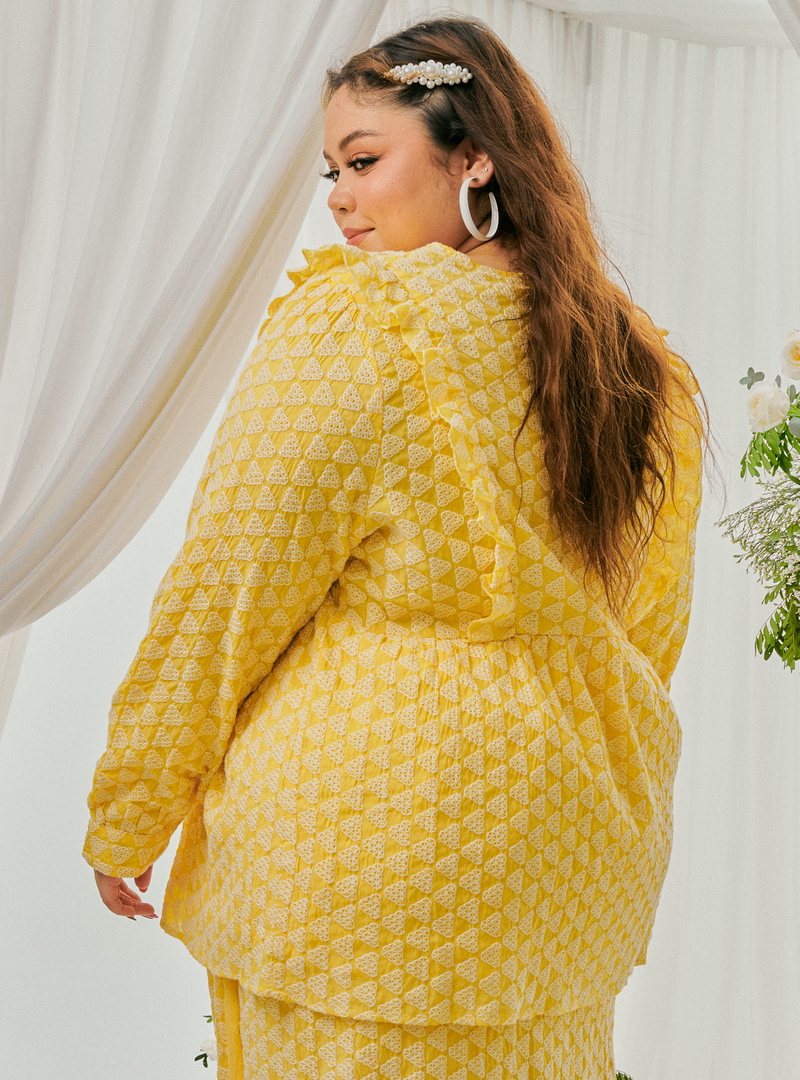 Tun Natasha Eyelet Top Only - Parmesan