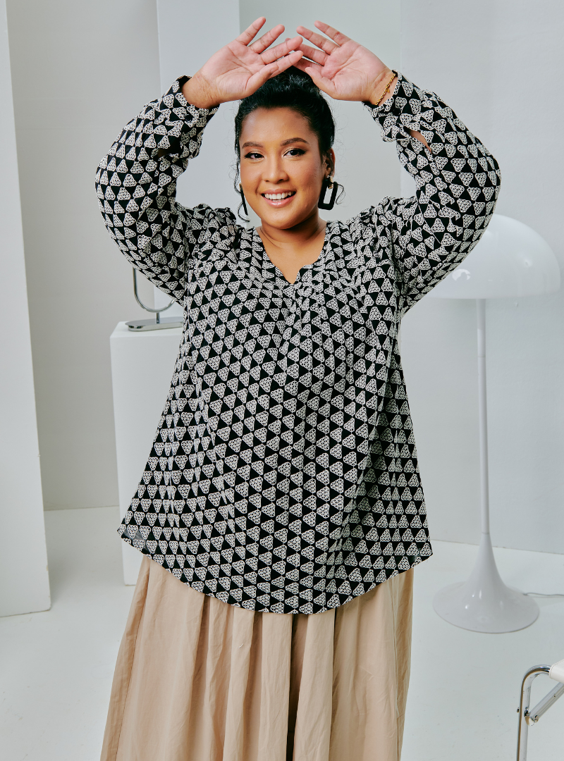 Tun Natasha Eyelet Top Only - Black