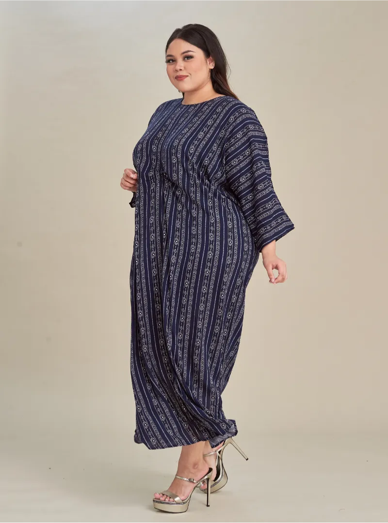 Front Knot Lounge Printed Dress