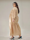 A woman dressed in Nude Lola Cotton Eyelet Princess Dress