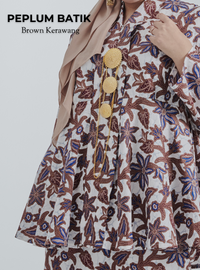 Mardhiah Batik Kebaya Peplum Top Only