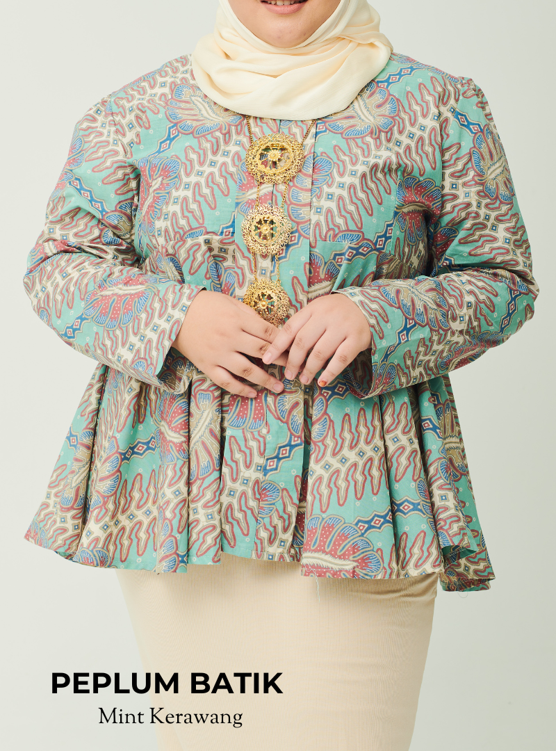 Mardhiah Batik Kebaya Peplum Top Only
