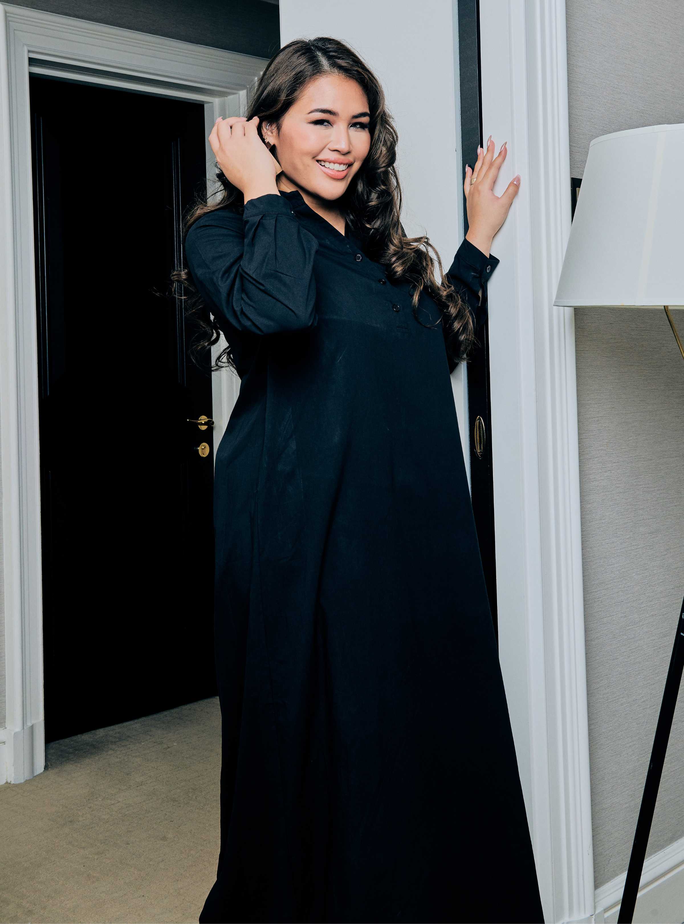 ladies longline shirt dress Amazon.com: Ladyful Elegant Cotton Shirt Dress for Women A-line Long Sleeve Maxi Dress Green : Clothing, Shoes & Jewelry