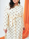 LONGLINE PRINTED SHIRT DRESS - THE DOTTED SERIES