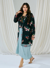 Melly Instant Pario Wrap Skirt Only - Brick Line Checked