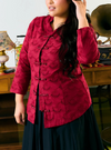 Song Tai Eyelet Cheongsam Top