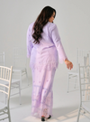 (AS IS) Tun Melati Eyelet Lace Kurung - Lilac