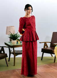 Tun Intan Eyelet Peplum Kurung