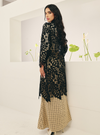 Tun Baizura Eyelet Leaves Kebarung - Black