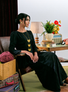 Tun Mastura Roses Embroidered Peplum Kurung