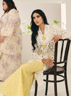 Tun Baizura Eyelet Leaves Kebarung - White