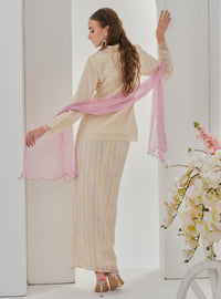 Bunga Setia Kebaya Top Only - Checked Flower