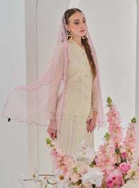 Bunga Setia Kebaya Top Only - Checked Flower