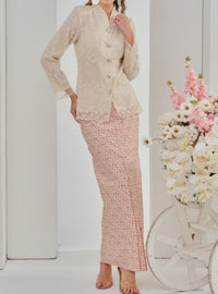 Bunga Setia Kebaya Top Only - Organza Sand