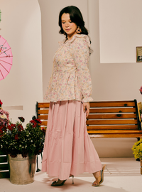 Iris Cottage Garden Blouse - Sand Flower