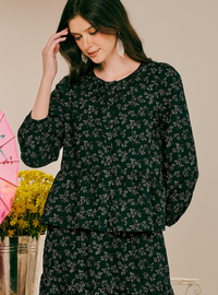 Zenith Button-Front Top - Baby Breath