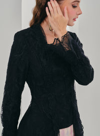 Bunga Hati Embroidered Kebarung Top Only