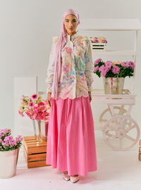 Sadie Poplin Skirt - Pink Doll