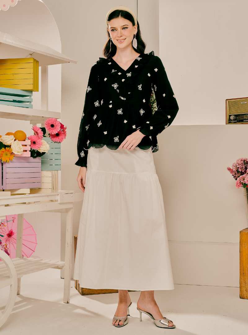Cora Vintage Butterfly Top