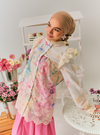 Claudia Floral Ruffled Button Up-Blouse