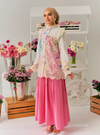 Claudia Floral Ruffled Button Up-Blouse