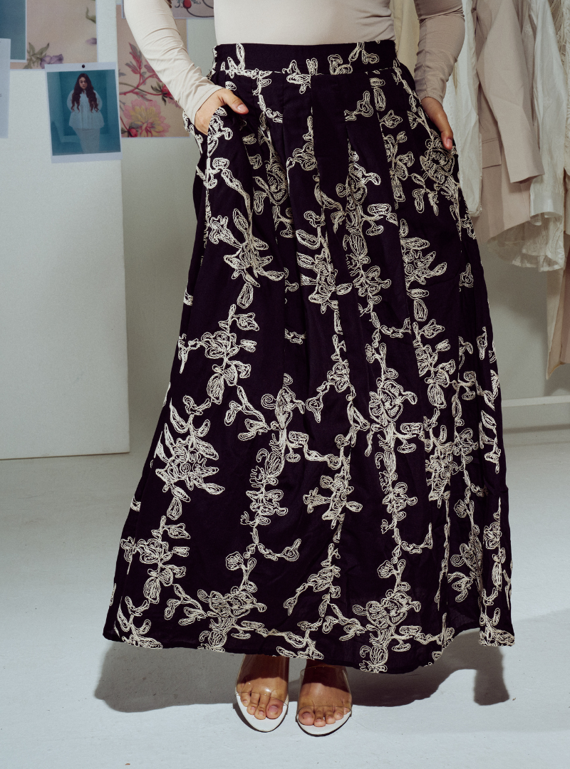 Margo Statement Embroidered Skirt