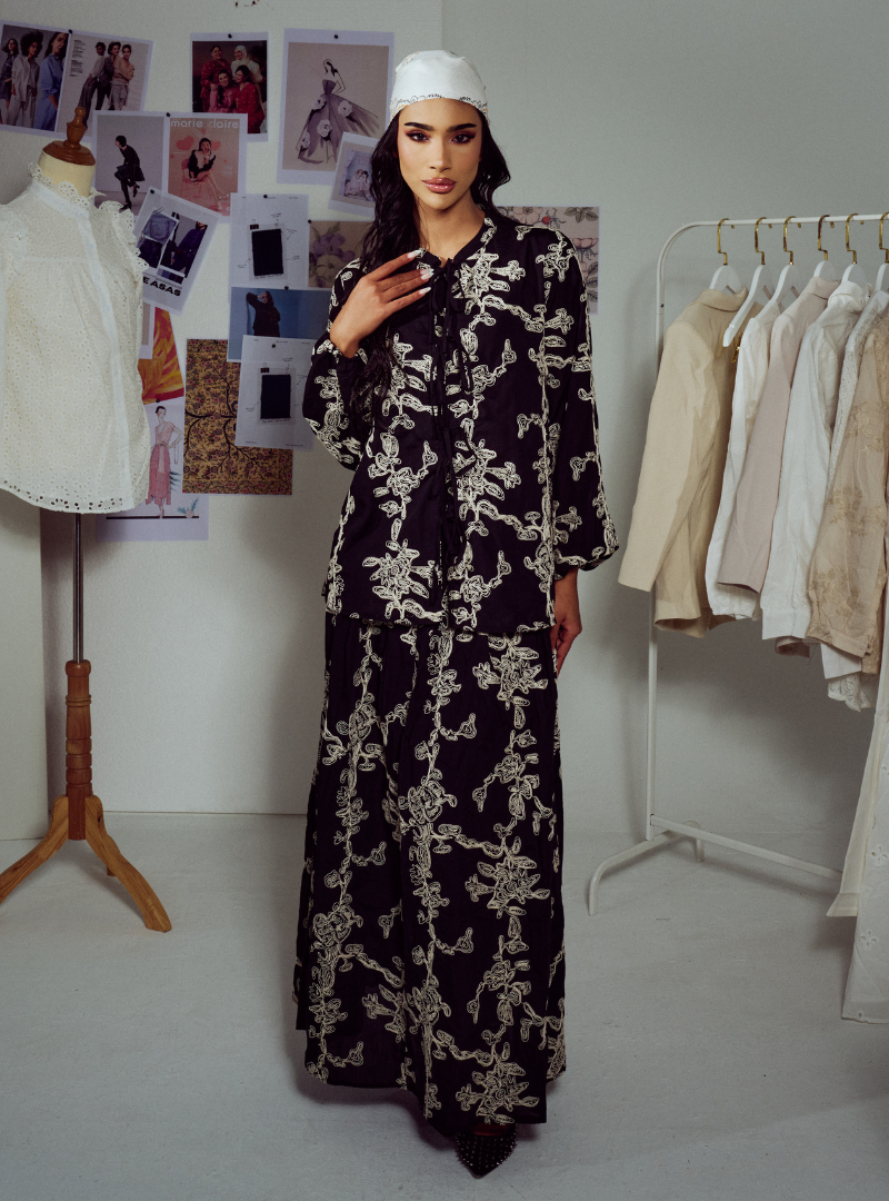 Margo Statement Embroidered Skirt