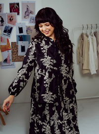 Mira Embroidered Tie-Front Top