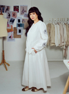 Tess Embroidered Button-up Shirt - White