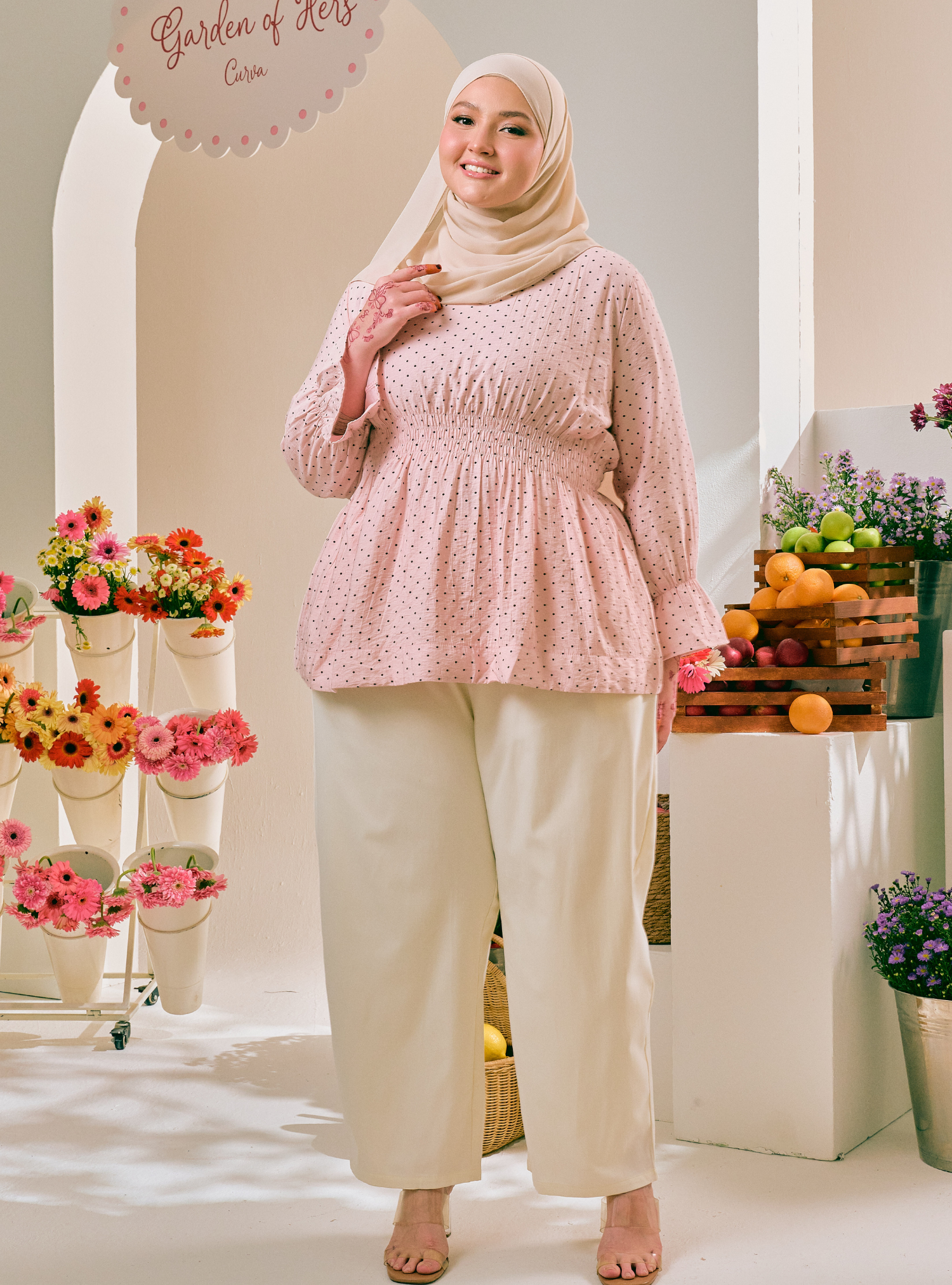 Opal Relaxed Barrel Pants - Oatmeal