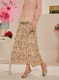 Blair A-Line Tiered Skirt - Lavender Garden