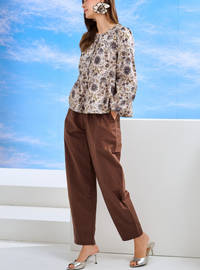 Lyra Linen Barrel Pants