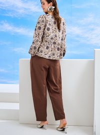 Lyra Linen Barrel Pants