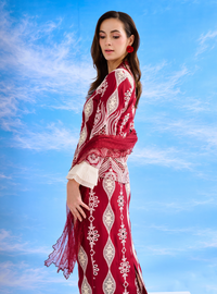 Cinta Arabella Kebaya Kurung Set - Maroon