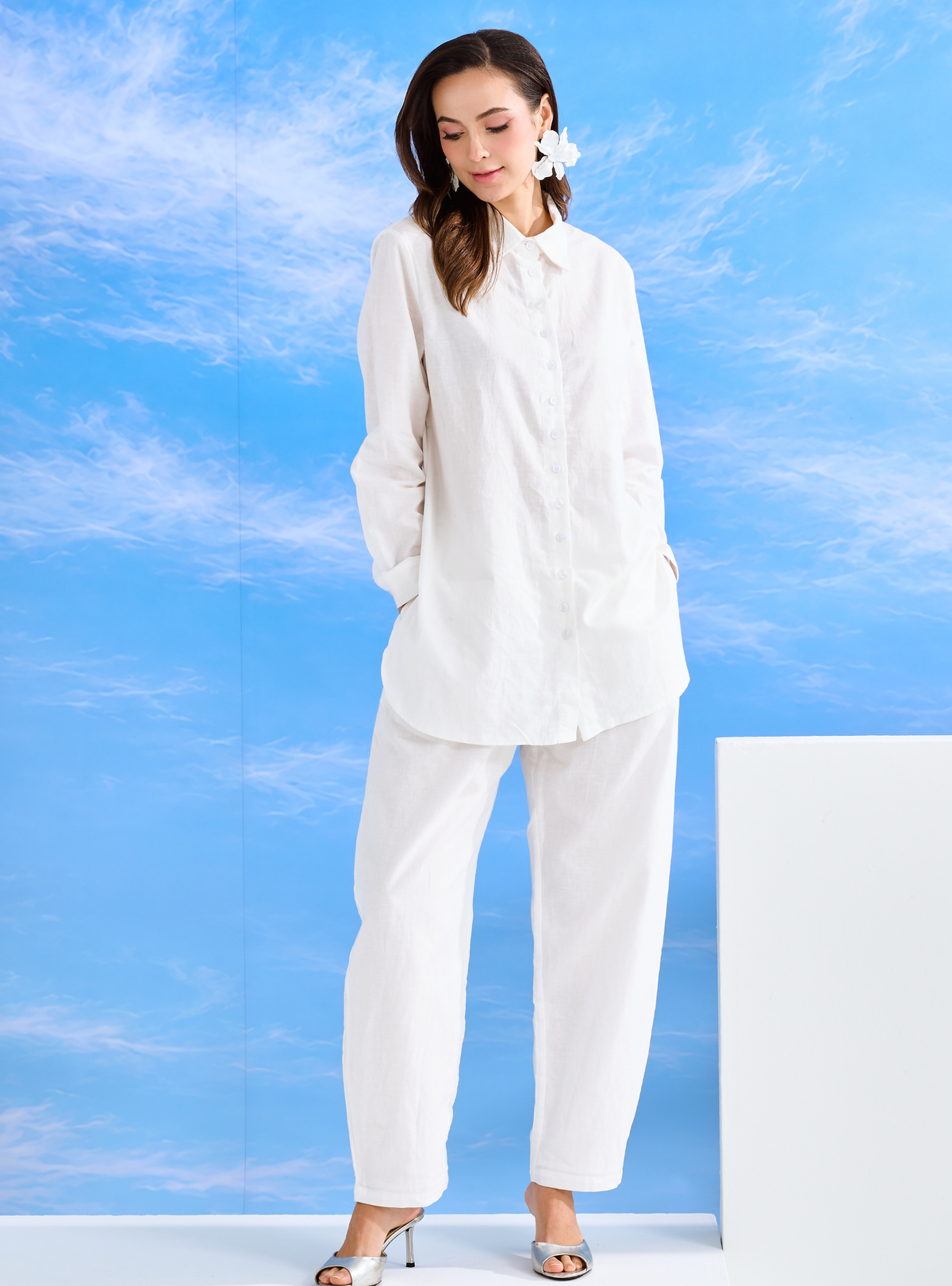 Luma Linen Shirt - White