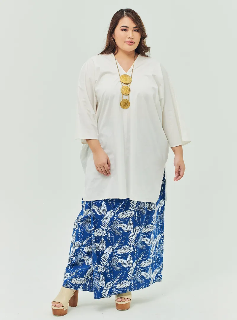 Tun Faridah Kaftan X Front Fold Songket Skirt