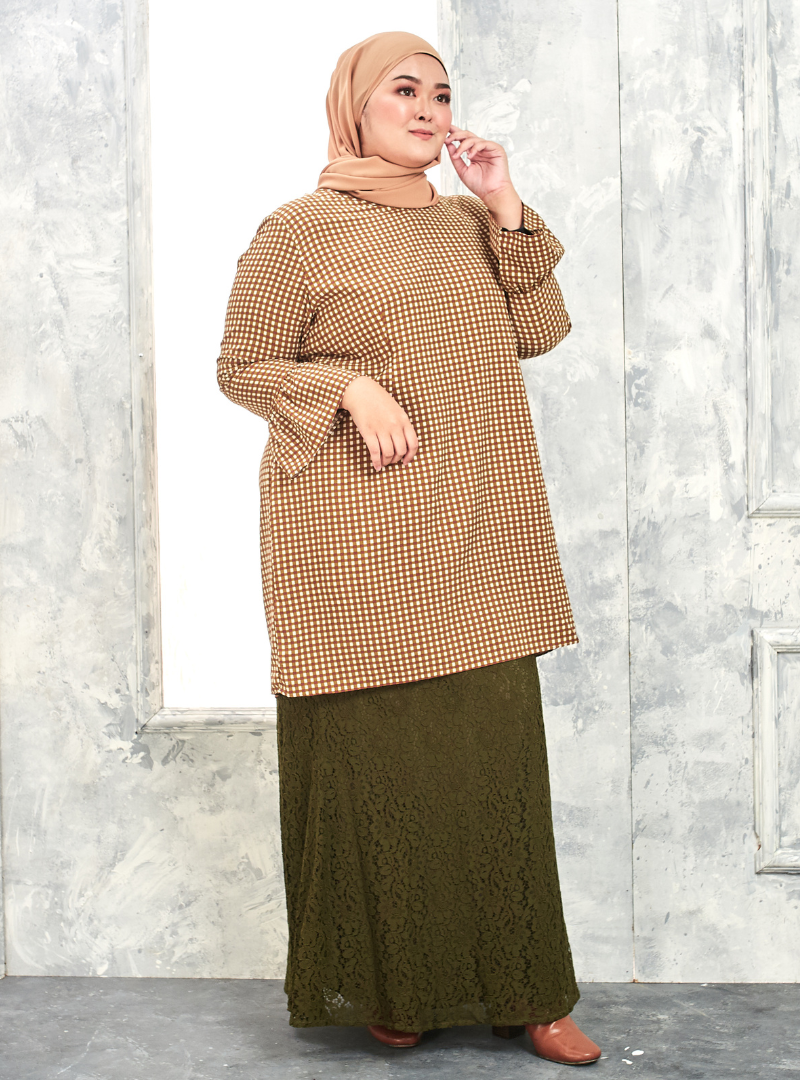Gingham Checked Kurung