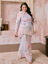 Sulam Yuri Mandarin Oriental Kurung - Lilac Pink